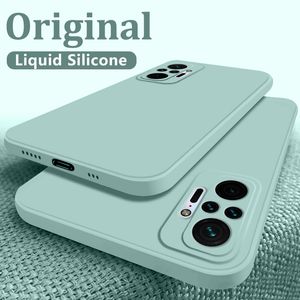 Square Liquid Silicone Cases For Xiaomi Redmi Note 10 9Pro 10S X3 Pro NFC 10 T 11 Lite Soft Cover
