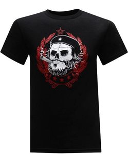 Wholesale guevara t shirt resale online - Men s T Shirts Fashion T Shirt Che Guevara Skull Men Cotton Punk