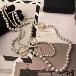 Correct letters for high-end pearl necklaces Beaded Necklaces Necklace short pearl chain orbital necklaces clavicle chains pearlwith women's jewelry gift