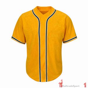 Dostosuj Koszulki Baseball Vintage Puste Logo Szyte Nazwa Numer Niebieski Zielony Krem Czarny Biały Czerwony Mężczyzna Kobiet Dzieci Młodzież S-XXXL 1XL1CQBKB