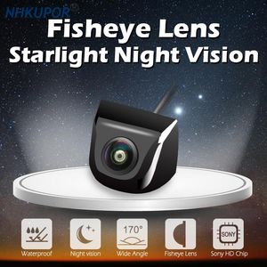 Car Rear View Cameras& Parking Sensors 170 Degree Starlight Night Vision CCD Fisheye Lens Camera Reverse For Monitor Waterproof HD Backup