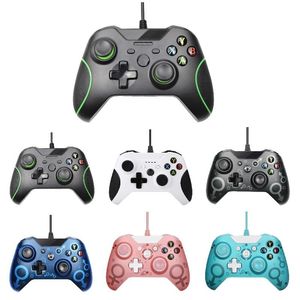 Controladores de jogo Joysticks Controlador Wired USB para Xbox One/One S/One X Slim Gamepad Joystick PC/Windows Laptop 7/8/10 com 3,5 mm de cabeça