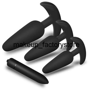 Massage Safe Silikon Anal Stecker Dildo Vibrator Sex Spielzeug für Männer Frauen Prostata Massagegerät Hintern Plugs Intime Güter Erwachsene Gay Produkt