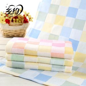 Towel Plaid Baby Yarn Printed Bathrobe Soft Child Blanket For Born Infant Wrap Swaddle Cotton Bedspread Quilt