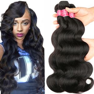 Beteloves 30inch Mink Brazilian Virgin Hair Body Wave 4 Bundles Unprocessed Brazilian Body Wave Human Hair Peruvian Malaysian Indian Hair Bundles