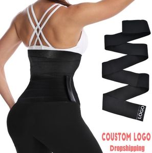 Damskie kształty Aiconl Waist Trener Gorset Brzuch Tummy Wrap Slim Belt Control Ciało Shaper Modeling Strap Cincher