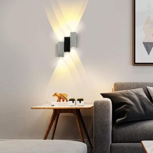 Lampada da parete Indoor Led Light Creative Up Down 6W Adulti di alluminio Soggiorno Bedroom Bedroom Stair Aisle Corridor Home Decorare