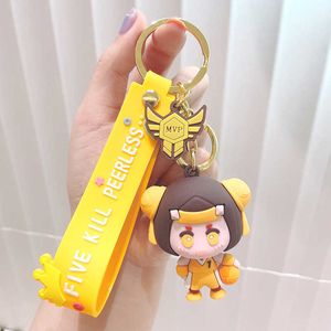 Gra mobilna Okolica Kreatywna Lalka Keychain Cute Torba Samochodowa Brelok Brelok Wisiorek Przyjaciel Najlepszy Festiwal Urodziny Akcesoria Prezentowe G1019