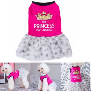 Dogs Clothes Dog Apparel Pet Spring Summer Princess Clothing Doughnut Shawl Skirt Pets Tutu Petticoat Puppy Doggie Cat Cute Skirts Lace Camisole Dress Peony A110