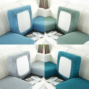 Stol täcker sammet elastiska soffa uppsättningar för vardagsrum plysch möbler slipcovers elastiska soffdyna säte täcker 1/2/3/4 sits