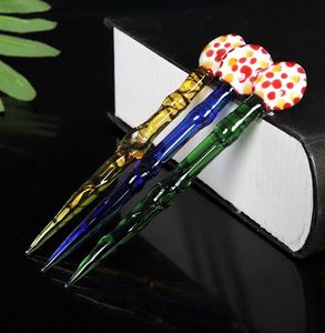 Nyaste blyertsknivglas Dab Dabber Tool Reting Pen Wax Oil Rigs Holder Accessories 4 Styles For Hookahs Water Bongs Bubbler