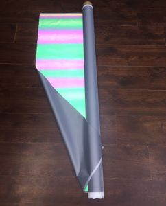 140 cm Szerokość Moda Fluorescencyjna Taśma Rain Traffic Tape Mirage Stopniowa zmiana Kolorowa Odbijająca Iridystorge Chemical Fiber Tkanina