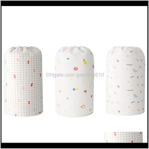バッグ3ピースの大きな服のキルトの収納の丸い防塵印刷袋家庭用防水と湿気防湿OMP39 AMEFW