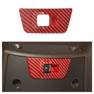 ABS Rear Small Window Switch Trim Decoration Covers For Ford F150 15+ Red Carbon Fiber