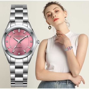 Chrono Klockor Luxury Rostfritt Stål Kvarts Klocka Vattentät Armbandsur Ladies Reloj Mujer 210616