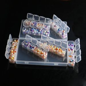Wholesale embroidery storage resale online - Storage Boxes Bins Slots Adjustable Plastic Box For Jewelry Diamond Embroidery Craft Bead Tool Case