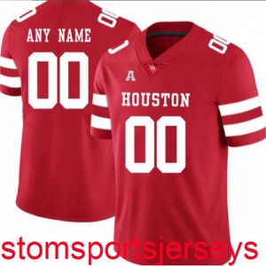 Genähtes Houston Cougars-Trikot für Herren und Damen, NCAA-Rot, individuell, beliebiger Name, Nummer, XS-5XL, 6XL
