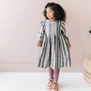 Bebek Kız Elbise Giyim Bahar Parti Saf Pamuk Prenses 210521