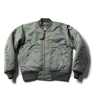 Bronson Repro USAF 1955 MA-1フライトジャケット50S冬の男性のミリタリーボンバーコート211217