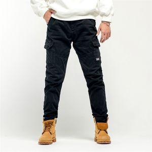 GlacialWhale Pantaloni cargo da uomo Pantaloni da jogging da uomo Pantaloni Hip Hop Streetwear giapponese Pantaloni Harajuku Pantaloni neri da uomo 211201