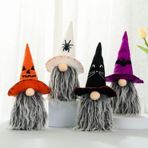 パーティー用品ハロウィーン装飾ルドルフフェイスレイト人形装飾品バットトップハットGNOME人形キッズトイズギフトホラー小道具