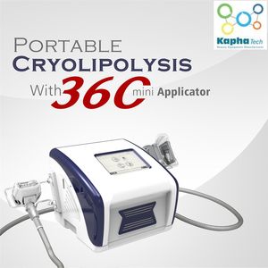 4 alças CRYO LIPOLYSIS cribolipolyse máquina portátil portátil Equipamento fino congelamento de gordura com alça do duplo queixo