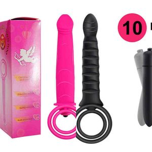 Nxy Sex Vibrators Flxur Double Penetration Toys for Couples Strapon Dildo Strap on Peni Man 1227