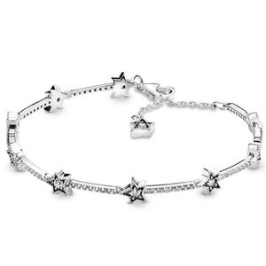 2021 Neue 100% 925 Sterling Silber 598498C01 Klassisches Armband Klar CZ CZ Charm Perlen Fit DIY Original Mode Armbänder Fabrik Fabrik Kostenloser Großhandel Schmuck Geschenk