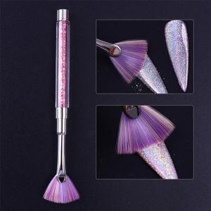 Wholesale nail dust remover brush for sale - Group buy Nail Art Kits Rhinestone Handle Brush Gradient Dust Glitter Powder Remover Drawing Pen Painting Manicure Brushes