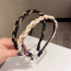 Fashion Women Personality Hair Bands Alloy Twist Braid Style Headbands Makeup Wedding Bridal Hairbands Sport Yoga Headband