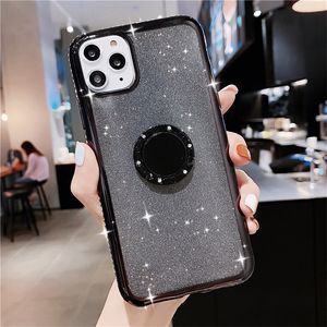 Fundas de teléfono lindas con purpurina para mujeres y niñas, funda protectora suave con diamantes de imitación y diamantes de imitación para Galaxy Samsung S20 S21 iPhone 13 12 11 Pro Max