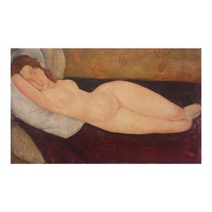 Amedeo Modigliani Donna nuda Pittura Poster Decorazioni per la casa Materiale carta fotografica incorniciato o senza cornice