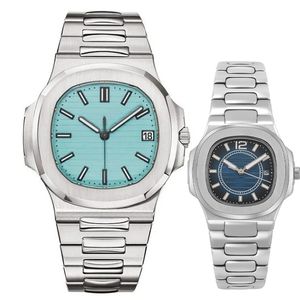 Factory Mens Automatische mechanische horloges Silver Riem Blue Gold Watch roestvrij waterdichte polshorloge Montre de Luxe Lady Watches