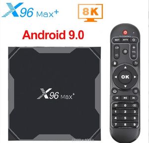 Android 9.0 x96max + Amlogic S905x3 4 GB 32 GB 64 GB Smart TV 2.4G 5 GHz Dual WiFi Bluetooth 1000m 4K Set-Top Box X96Max z pudełkiem