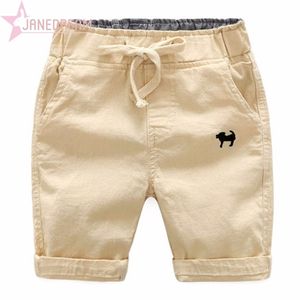 Janedream verão praia bebê infantil menino shorts casuais bordados crianças calças calças roupas elásticas cintura fina crianças # 273904 210723