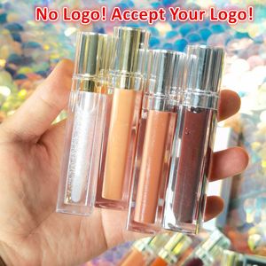 Gold Square Tube Lip Gloss Personalizado Lips Coleção Água À Prova D 'Água Lida Letra Líquido Matte Batom Aceite Seu Logotipo