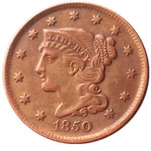 US 1850 Large Cent 100% Monete copia in rame artigianato in metallo muore prezzo di fabbrica
