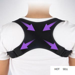 Ställkorrigering Justerbar Bakstöd Bälte Spine Shoulder Brace Support Vuxen Osynlig Hunchback