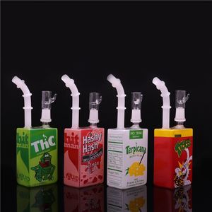 7.5" inch Hookah Liquid Sci Glass Juice Cereal Box Water Pipe Bongs Themed Concentrate