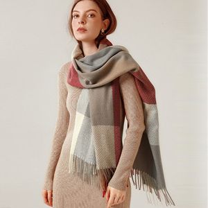 Inverno Engrossar Warm Wool Women Scarf Showl All Match Tassel 8 Cores Cachecol Feminino