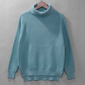 Casual Oversize Grube Jesień Zima Turtleneck Sweter Sweter Kobiety Z Długim Rękawem Chic Podstawowe Kobiet Luźne Dzianiny Swetry 210922