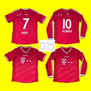 2012 2013 BaYern retrô camisas de futebol finais ROBBEN Mandzukic camisas de futebol clássico vintage 12 13 Rib￩ry G￳mez Schweinsteiger M￼ller Mart￭nez muNich home manga longa