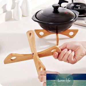 Steaming Tray Stand Pot Pad Heat Insulation Table Mats Casserole Mat Detachable Multifunctional Cross Bamboo Mat Kitchen1 Factory price expert design Quality