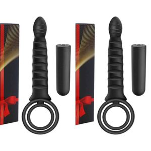 Vibratori NXY Doppia penetrazione Dildo Vibratore per uomo Cinturino di controllo wireless sul pene Plug anale G Spot Massaggiatore Giocattoli adulti del sesso Coppie 1119