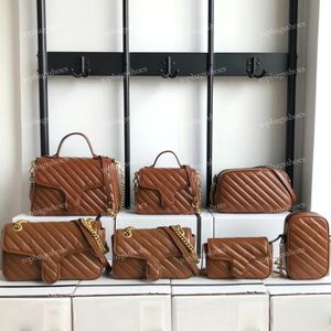 Luksusowe torebki damskie torebki torebki wysokiej jakości 2021 listonoszka crossbody top na ramię oryginalna prawdziwa skóra moda złota duża torebka pełna wdzięku kopertówka