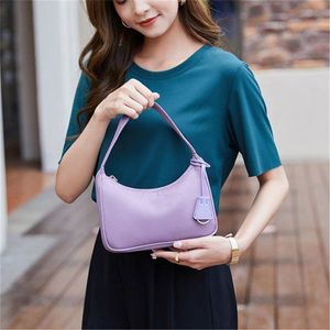 Top Quality Designer Mens Underarm Clutch Bags Nylon Leather Tote Chain Shoulder Bags Womens Crossbody Messenger Bags Pochette Black Handbag Wholesale
