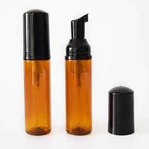 50ml brown Foaming Mousse Bottle Fine Shampoo Lotion Refillable Bottles Foam Pump Soap Dispenser