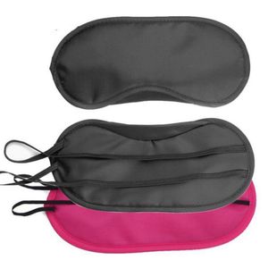 colorato nero rosso Sleeping Eye Mask Ombra Nap Cover Maschere bende Occhiali da trasporto aereo Strumento da viaggio Benda morbida in poliestere