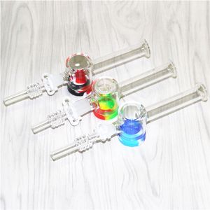 1pc 10mm 14mm Quartz Tips for Glass Nectar Collectors Hookahs With Free Plastic Keck Clips tip