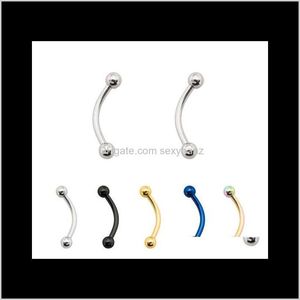 Tongue Rings Modrsa 2Pcslot Stainless Steel Barbell Tragus Ear Nose Lip Eyebrow Piercings Ring Body Jewelry Q Sqcsru Gfdm1 Z9Lyk